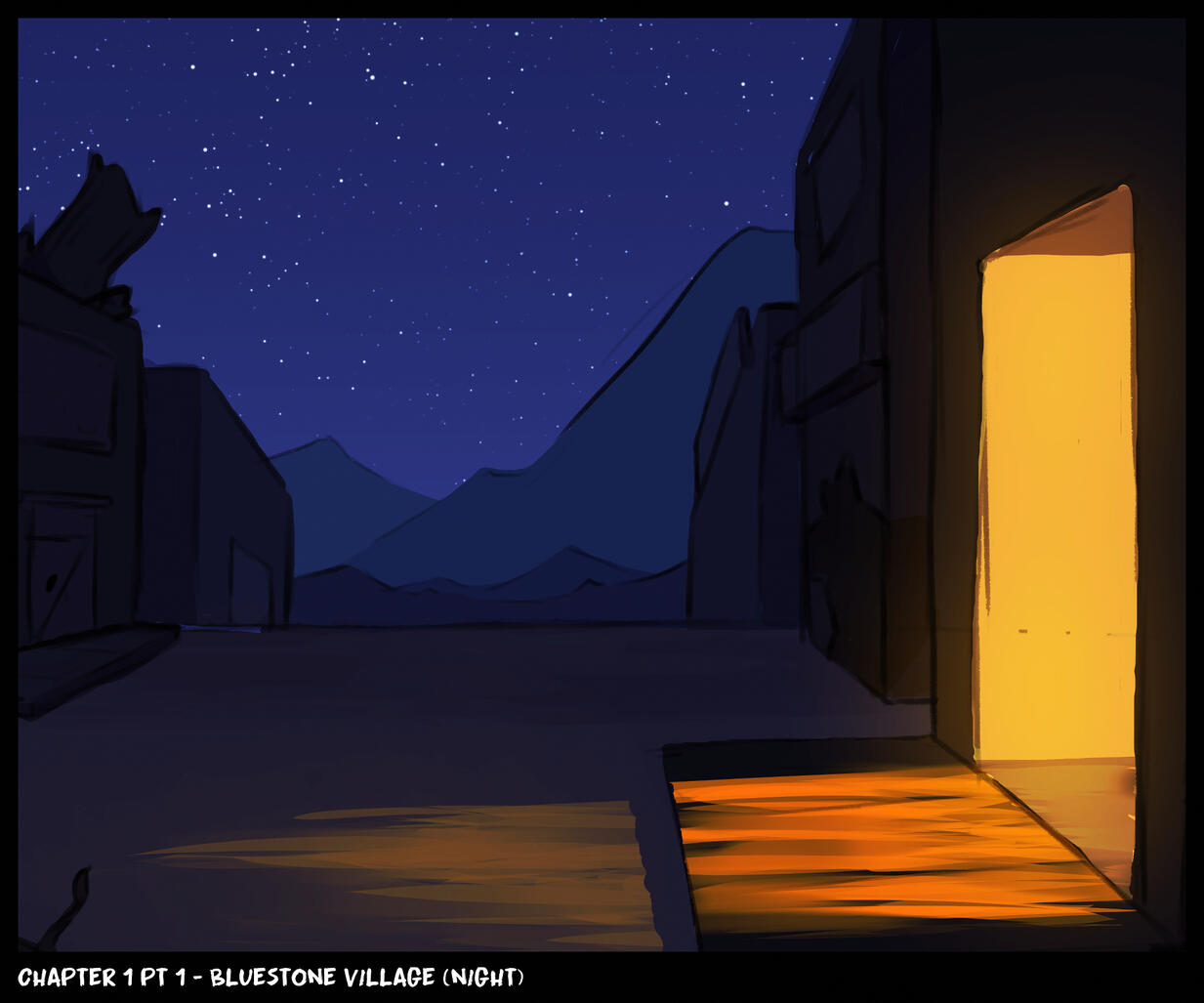 #1 Chapter 1 pt 1 - Bluestone Village (Night)
