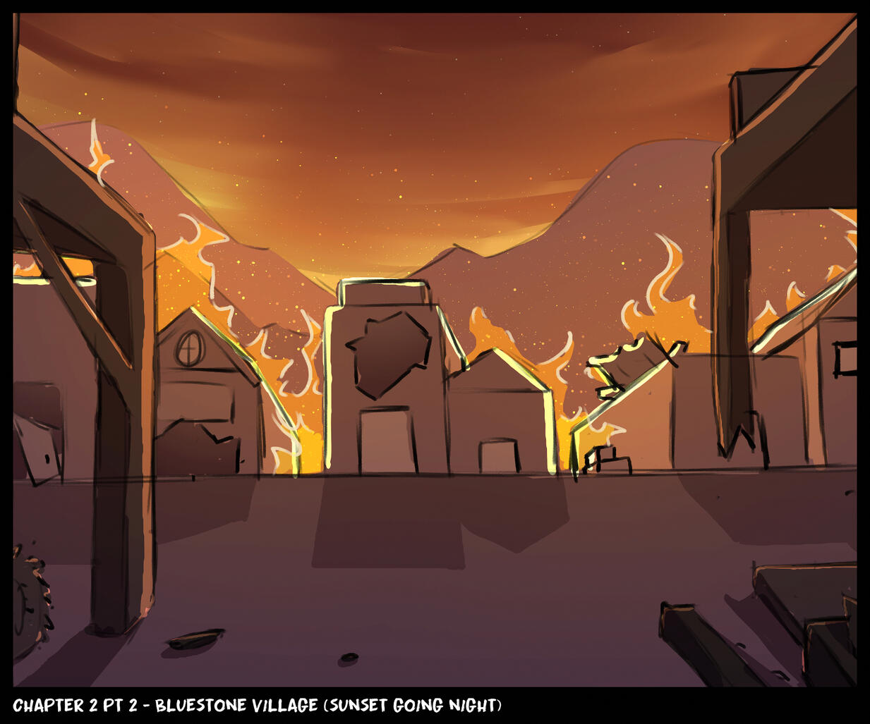 #3 Chapter 2 pt 2 - Bluestone Village (Sunset going Night)