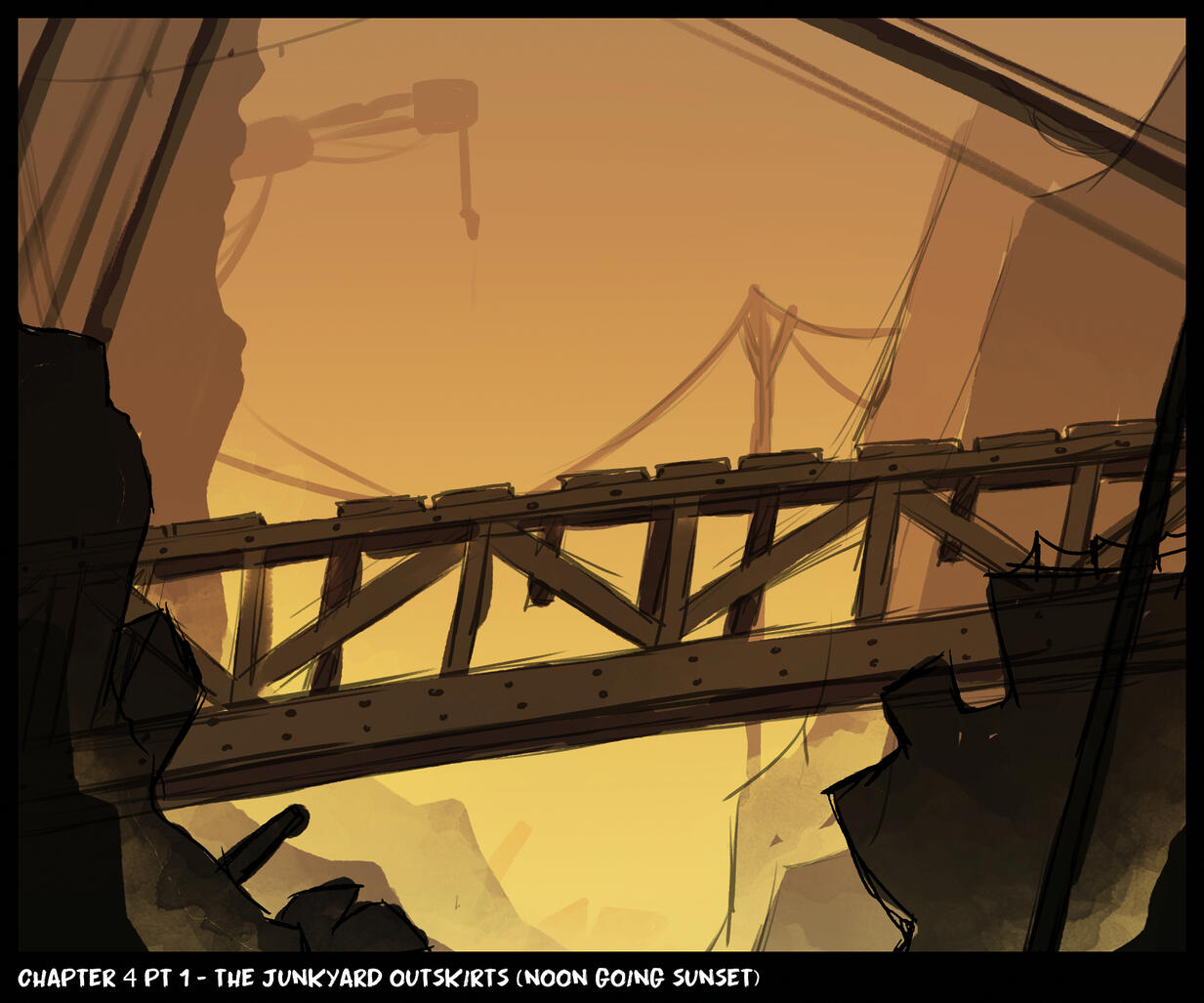 #5 Chapter 4 pt 1 - The Junkyard Outskirts (Noon going Sunset)