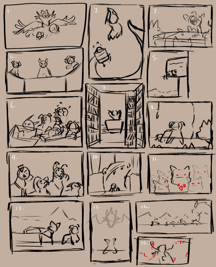 Visual Developement Thumbnails